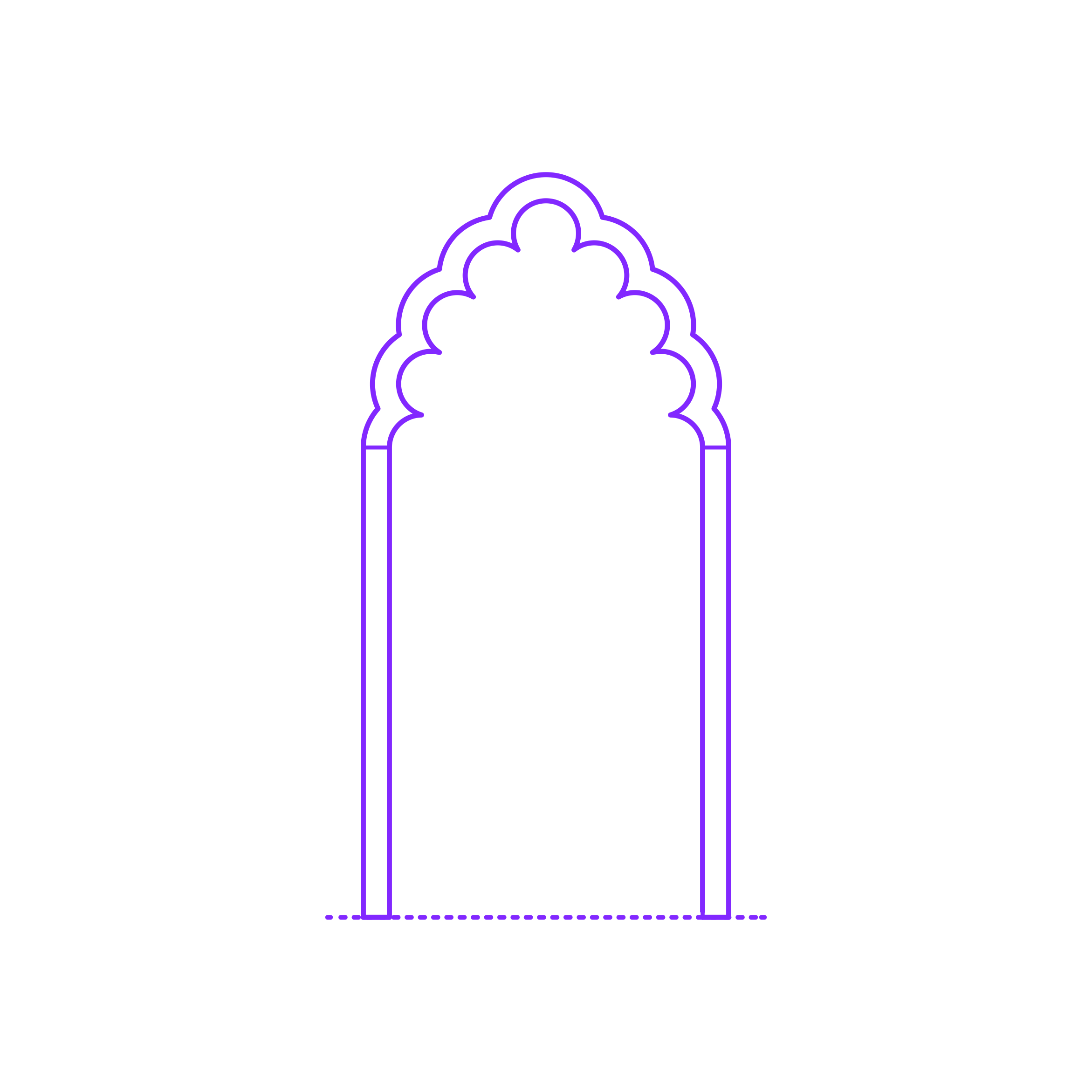 Buildings Arches Multifoil Pointed Digital Sketch Svg Design Free Vectors